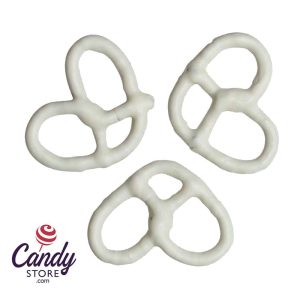 3 Ring White Chocolatey Coated Pretzels - 7lb