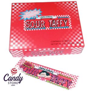Abba Zaba Strawberry Sour Taffy - 24ct