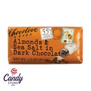 Almonds & Sea Salt In Dark Chocolate Chocolove Mini Bars - 12ct