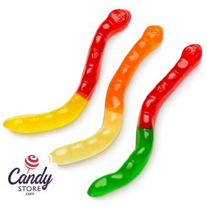 Assorted Fruit Gummi Worms Large - 5lb