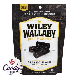Black Liquorice Wiley Wallaby - 10ct Pouches