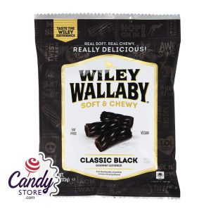 Wiley Wallaby Black Liquorice  - 16ct Peg Bags