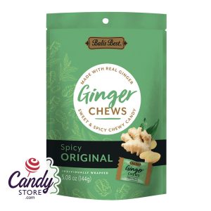 Bali's Best Spicy Original Ginger Chews  - 12ct Pouches