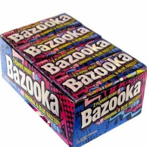 Bazooka 10pc Original and Blue Razzberry Packs - 12ct