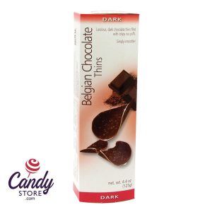 Belgian Chocolate Thins Dark Chocolate 4.4oz - 12ct