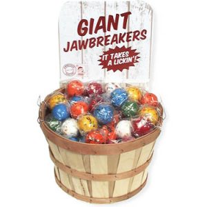 Big Bizarre Jawbreakers - 2 1/4" - 110ct Basket
