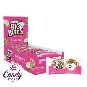 Birthday Cake Marshmallows Stuffed Puffs Big Bites - 12ct