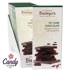 Bissinger's 75% Dark Chocolate 3oz Bar - 12ct