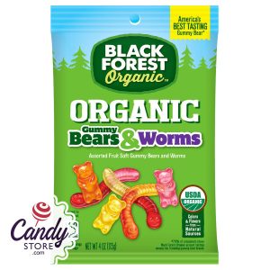 Black Forest Organic Gummi Bears & Worms - 12ct