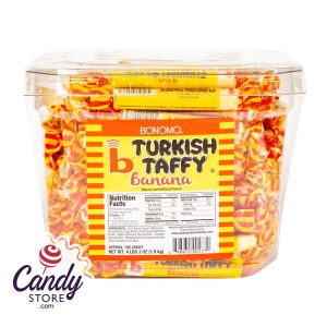 Bonomo Turkish Taffy Twists Banana - 192ct