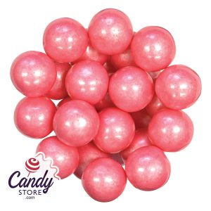 Bright Pink Shimmer Gumballs 1-Inch - 12lb
