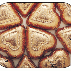 Bronze Dark Chocolate Hearts - 5lb