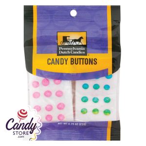 Candy Buttons Peg Bags - 12ct