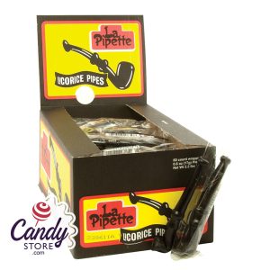 Candy Pipes Black Licorice - 60ct