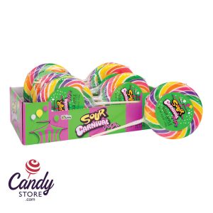 Carnival Pops Sour Lollipops - 12ct