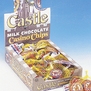 Castle Chocolate Casino Chips - 18ct Mesh Bags