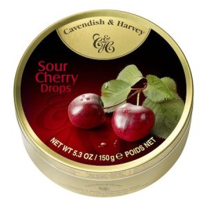 Cavendish & Harvey Cherry Drops Tin - 12ct