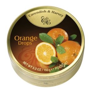 Cavendish & Harvey Orange Drops Tin - 12ct