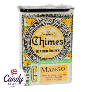 Chimes Mango Ginger Chews 2oz Tin - 20ct