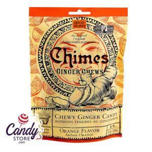 Chimes Orange Ginger Chews 3.5oz Peg Bags - 72ct