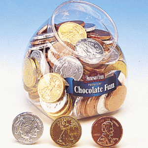 Chocolate Coins - 72ct Tub