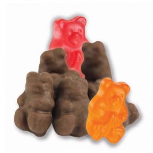 Chocolate Covered 6-Flavor Gummi Bears - 2.5lb