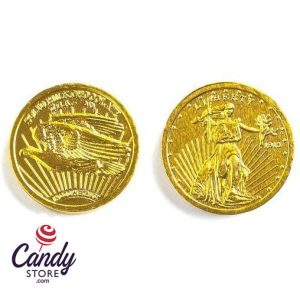 Chocolate Gold Coins Foil-Covered Medium 1 1/4" - 10lb Bulk
