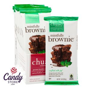 Chuao Dark Chocolate Mintfully Brownie 2.8oz Bar - 12ct