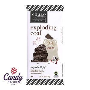 Chuao Exploding Coal Dark Chocolate 2.8oz Bar - 12ct