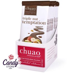 Chuao Triple Nut Temptation Dark Chocolate Bars - 10ct
