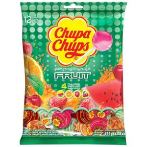 Chupa Chups Fruit Pops Peg Bags - 12ct