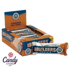 Clif Bars Builder's Cinnamon Nut Swirl 2.4oz - 12ct