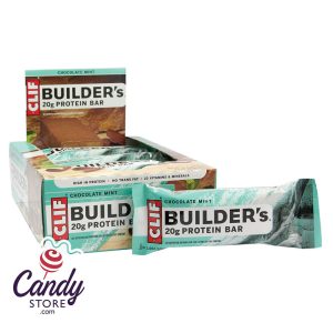 Clif Builder's Chocolate Mint 2.4oz Bar - 12ct