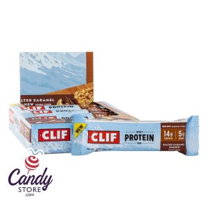 Clif Salted Caramel Cashew Whey Protein 1.98oz Bar - 8ct