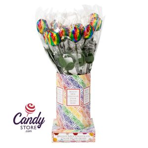 Chocolate Roses Rainbow Colored Foil - 20ct