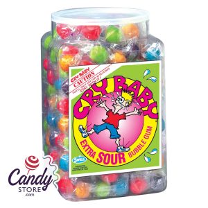 Cry Baby Wrapped Extra Sour Bubble Gum Tub - 240ct