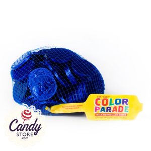 Dark Blue Chocolate Coins Fort Knox 1.5-inch - 1lb