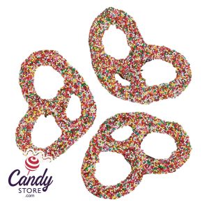 Dark Chocolate Assorted Nonpareil Seeds Premier Pretzels Nancy Adams - 3lb