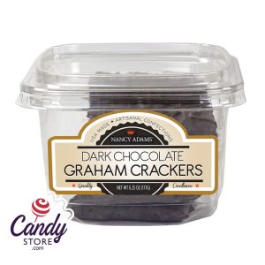 Dark Chocolate Graham Crackers 6.25oz Tub Nancy Adams - 6ct