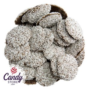 White Seeds Dark Chocolate Nonpareils - 10lb Bulk