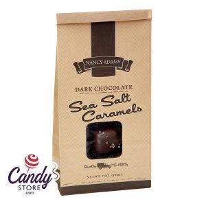 Dark Chocolate Sea Salt Caramels 7oz Bag Nancy Adams - 12ct