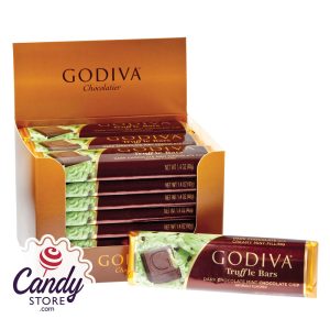 Dark Godiva Chocolate Mint Godiva Chocolate Chip 1.5oz Bar - 24ct
