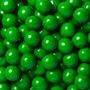 Dark Green Sixlets Candy - 12lb