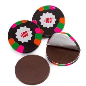 Dark Mint Chocolate Poker Chips $100 - 10lb