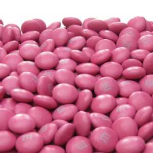 Dark Pink M&Ms Candy - 10lb