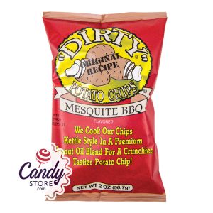 Dirty Mesquite Bbq Potato Chips 2oz Bags - 25ct