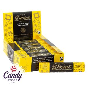 Divine Caramel Dark Chocolate 1.2oz Snack Bar - 18ct