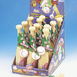 Dubble Bubble Big Slugger Baseball Bats Candy - 12ct
