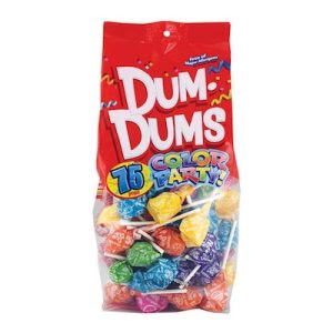 Dum Dums Rainbow Pops 75 Piece Bag - 4ct