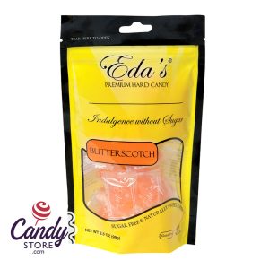 Eda's Sugarfree Butterscotch 3.5oz Pouch - 12ct